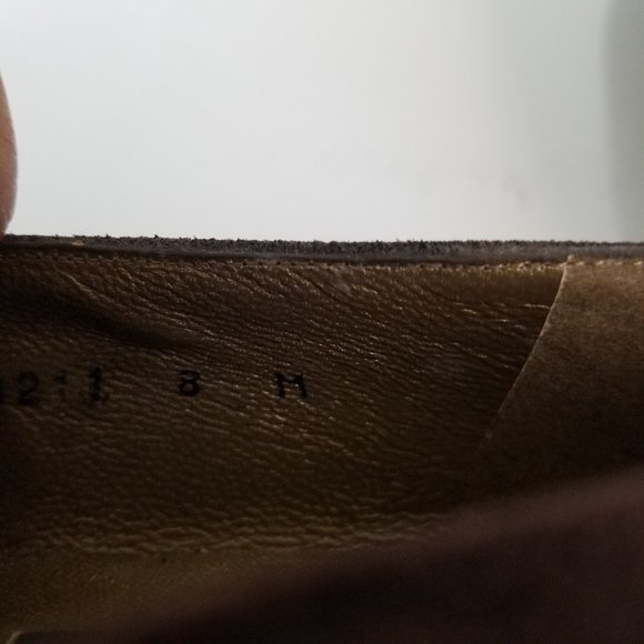 Stuart Weitzman tassel suede loafers choc brown 8M - Picture 11 of 13